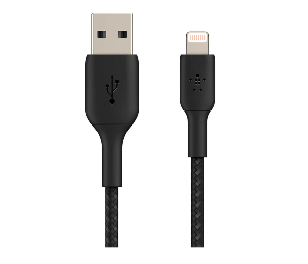 BELKIN Kabel Braided USB- Lightning 15cm czarny CAA002bt0MBK - 1330427 - zdjęcie 3